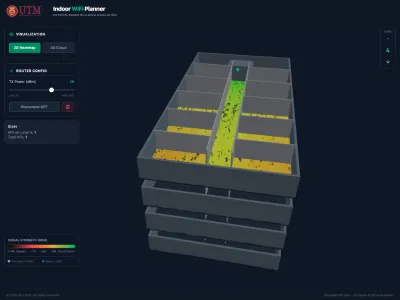 3D Indoor WiFi Mapper