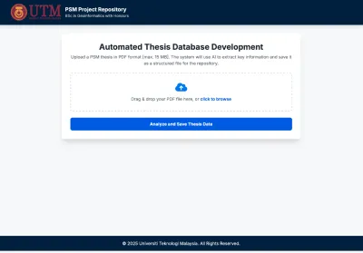 PSM Thesis Repository